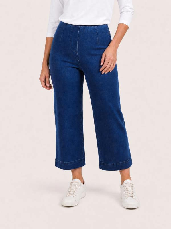 PennyPlain Wide Cropped Jegging - Stone