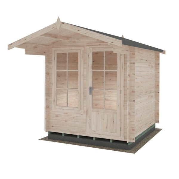 Shire Crinan 7x7 Log Cabin 19mm interlock  Cladding - Best Shed