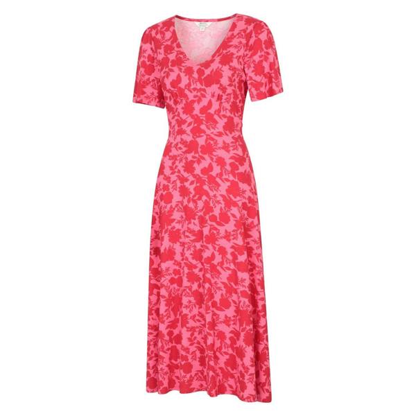 Mountain Warehouse Womens/Ladies Como Flowers Midi Dress - Coral - 