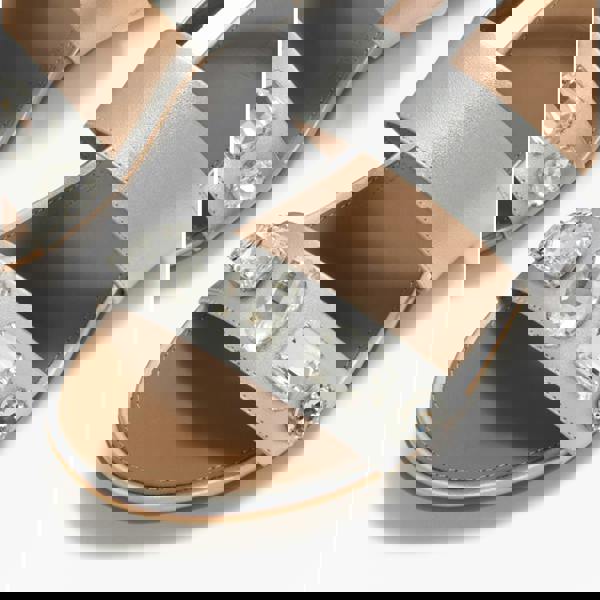 FitFlop FitFlop GRACIE ULTRA Womens Cross Strap Sandals Silver