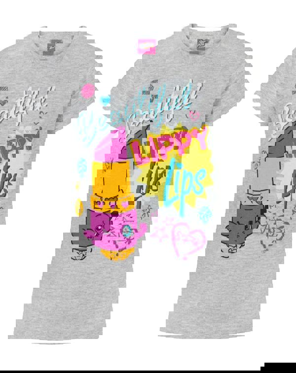 Shopkins Girls Grey Short Sleeved T-Shirt