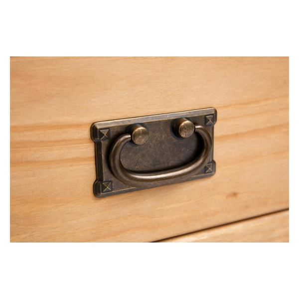 Cabinet Bits Lucca Waxed 2 Drawer 2 Door Sideboard Brass Drop Handle