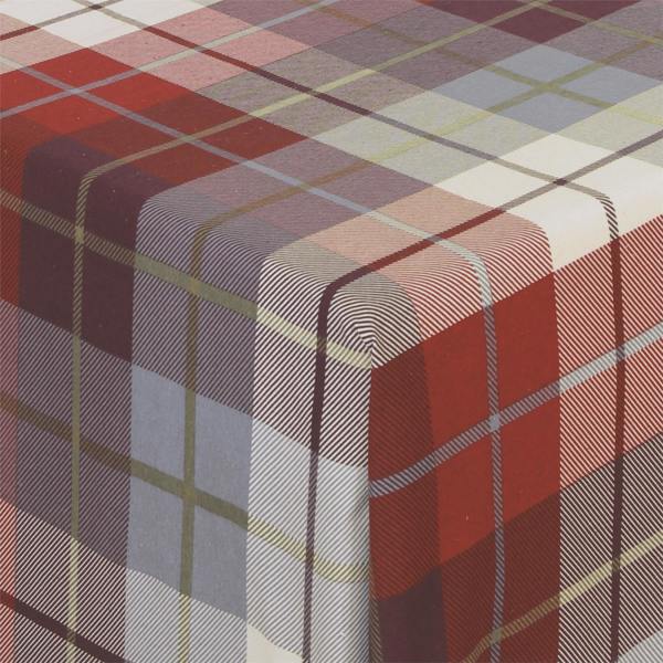 Flannelette Lomond Sheet Set - Red - King