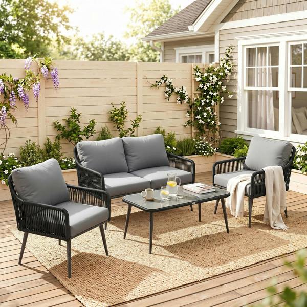 Rattan Sofa Set