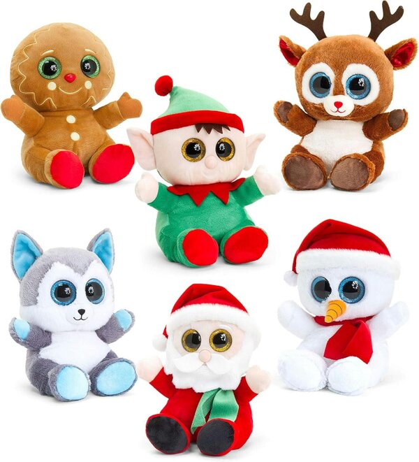 Keel Toys Christmas Animotsu Soft Toy 15cm – One Supplied