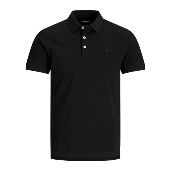 Jack And Jones Boys Cotton Slim Polo Shirt - Black - 