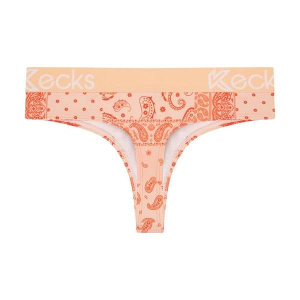 Kecks Peach Paisley Thong