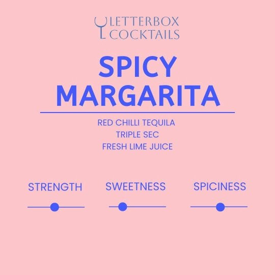 Letterbox Cocktails Spicy Margarita Mini Cocktail | Premium Letterbox Cocktail Gift (100ml)