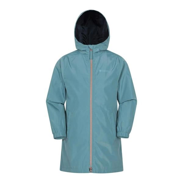 Mountain Warehouse Childrens/Kids Flo Plain Water Resistant Jacket - Teal - 