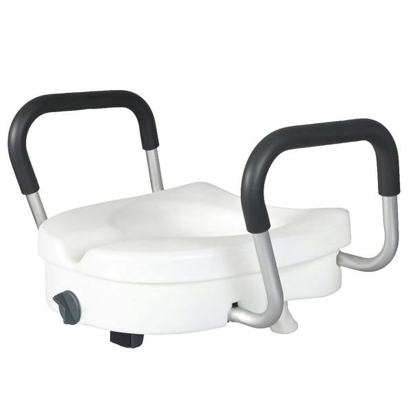 Levede Raised Toilet Seat 12cm Riser with Adjustable Arms for Elderly Disabled