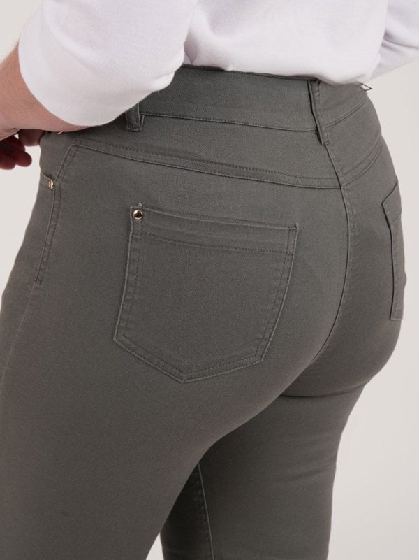 PennyPlain 5 Pocket Jeans - Dark Sage