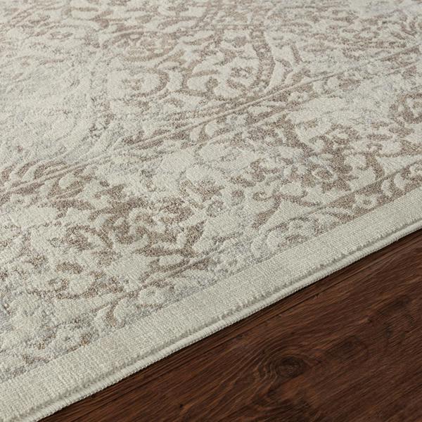 Livabliss Floransa-Vintage Tan Ivory Grey Traditional Boho Rug