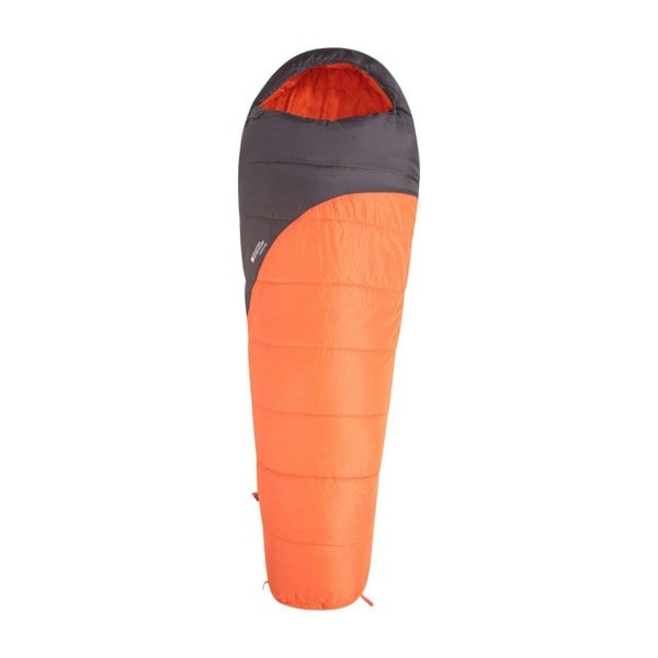 Mountain Warehouse Summit 250 Left Zip Mummy Sleeping Bag - Orange/Black