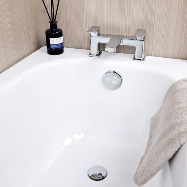 Flode Easy Clean Push Button Bath Waste - Chrome