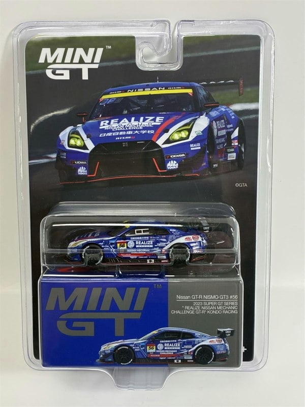 Mini GT Nissan GT-R Nismo GT3 #56 2023 Super GT Series 1:64 Mini GT MGT00859BL