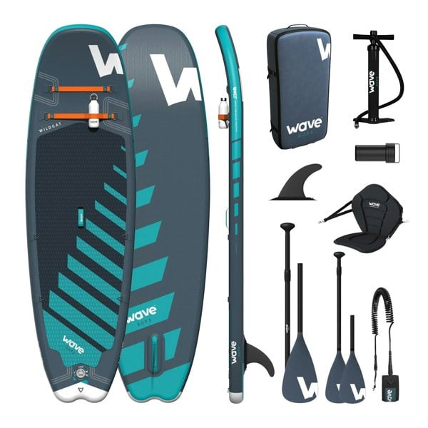 Wildcat SUP & Kayak | Inflatable Stand-Up Paddleboard | Kids SUP Package | 8.6ft | Navy - Wave Spas Inflatable, foam Hot Tubs