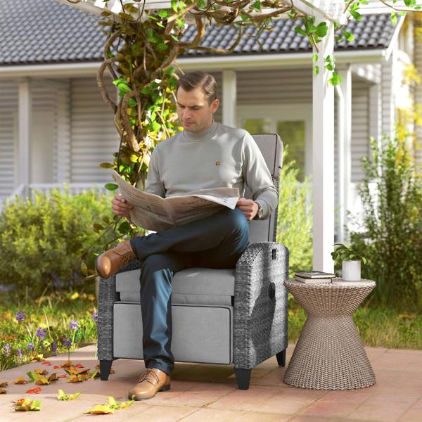 Rattan Recliner Chair