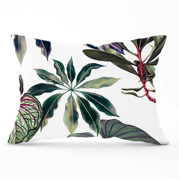 Warren Reed Watercolor Tropical Leaf Cushions