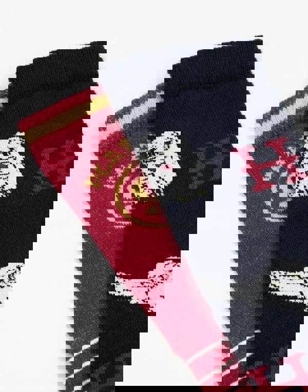 Harry Potter Womens Multicoloured Hogwarts Calf Socks Set of 5