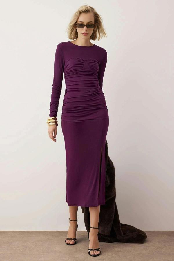 WOVCOR Knit Maxi Dress
