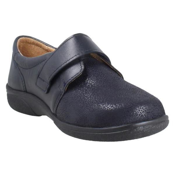 DB Shoes Ladies Wide Fitting Hook and Loop DB Shoes Petula