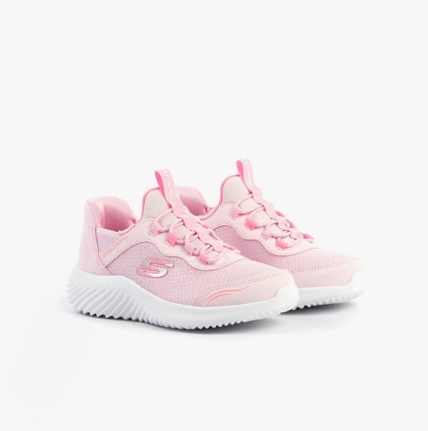 Skechers BOUNDER - SIMPLE CUTE Girls Trainers Light Pink