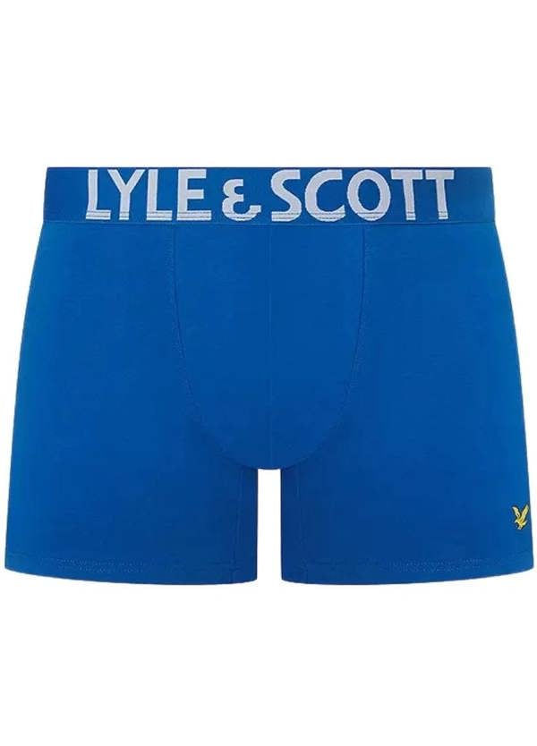Lyle & Scott 3-Pack Daniel Boxer Briefs, Blue Mix