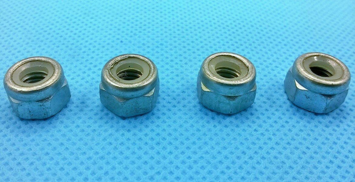 Fixaball BSF Hex Nyloc Nuts Steel Zinc BZP