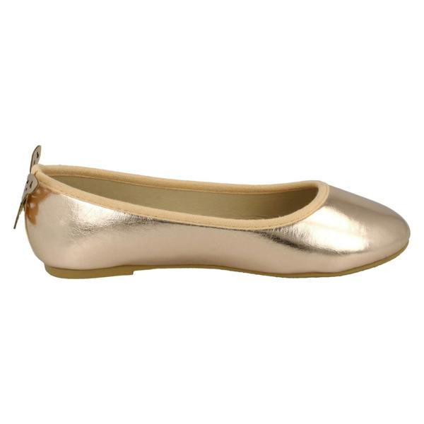 Spot On Girls Spot On Butterfly Heel Trim Ballerinas