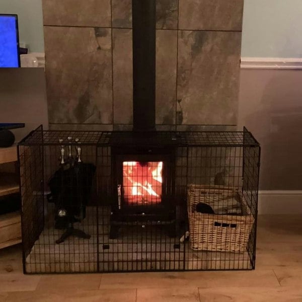 Safetots Original Fireguard, Premium Child & Pet Safety Barrier for Fireplaces, Adjustable 84.5cm - 155cm Width, Easy Install