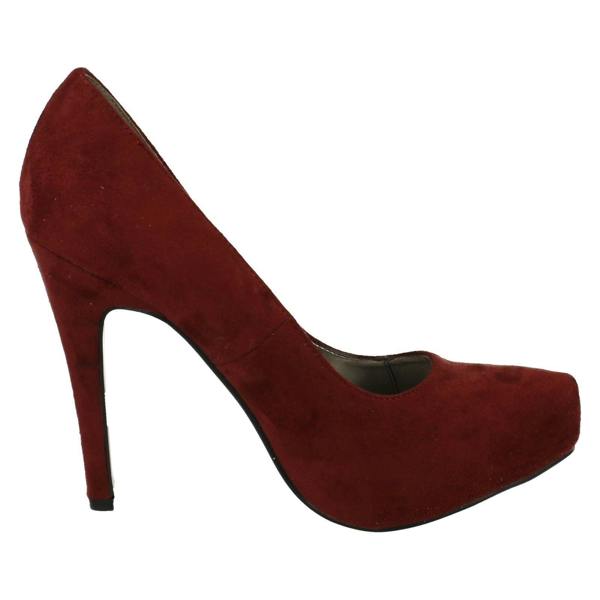 Spot On Ladies Spot On High Heel Platform Court Shoes