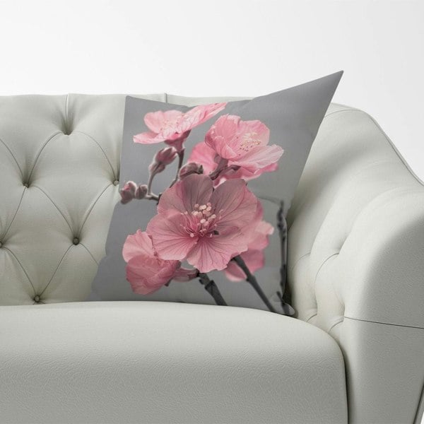 Warren Reed Delicate Pink Flowers Cushions