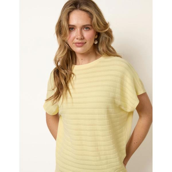 Blue Vanilla Textured Sleeveless Knit Top