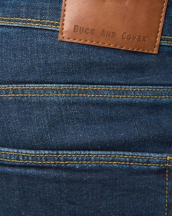 Duck and Cover Mustone Denim Shorts Raw Wash