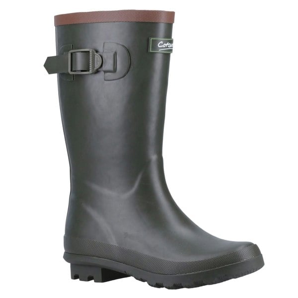 Cotswold Bowldown Rubber Boys Green Wellington Boots