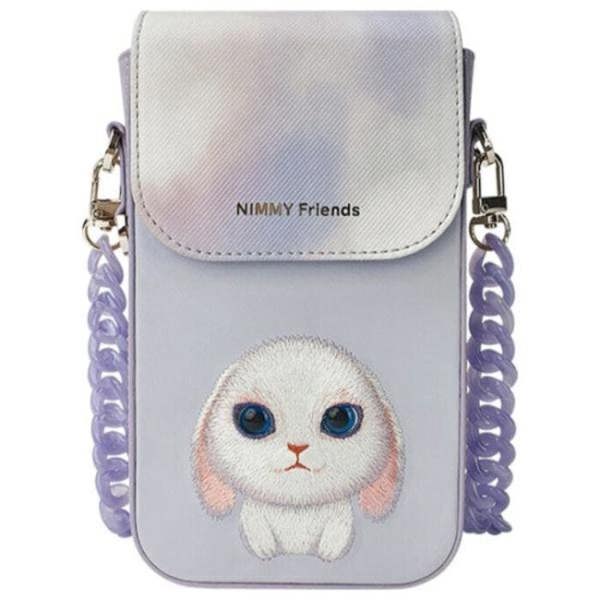 Nimmy Friends Big Eyed Pet 2.0 Rabbit Phone Bag Purple - N-XDY-SJB-08