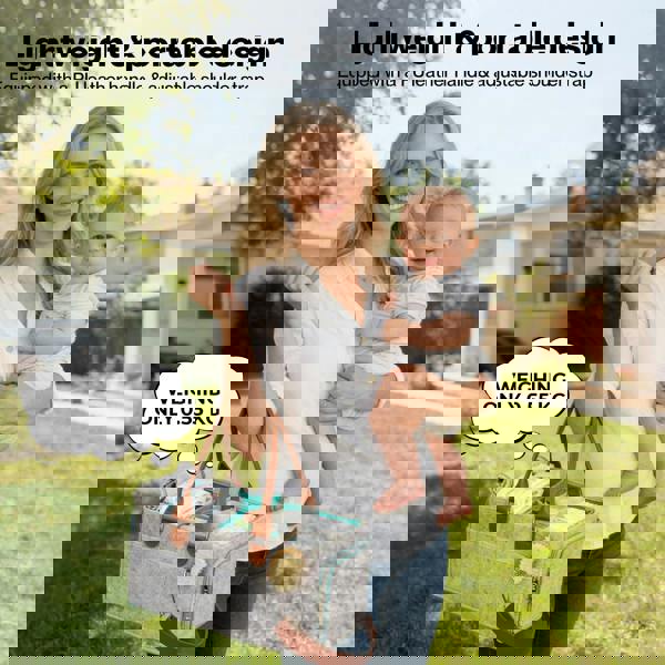 Dekko Nappy Caddy Organiser Baby Diaper Storage Bag With Shoulder Strap Portable