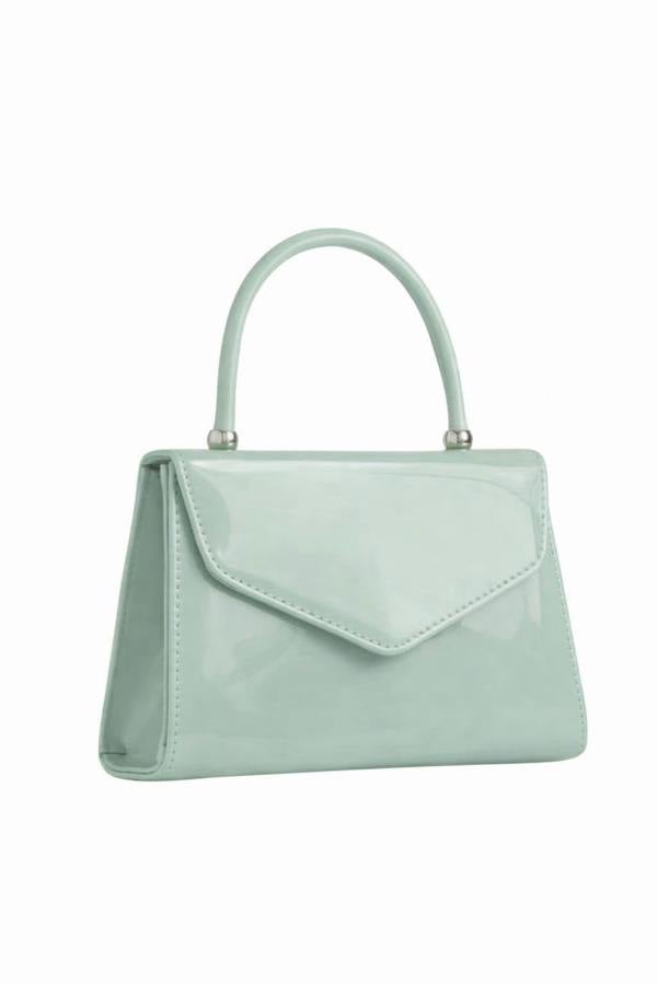 SVNX Structured Top Handle Bag in Green