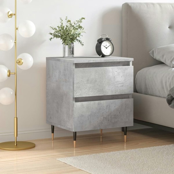 Berkfield Bedside Cabinet Concrete Grey 40x35x50 cm Engineered Wood