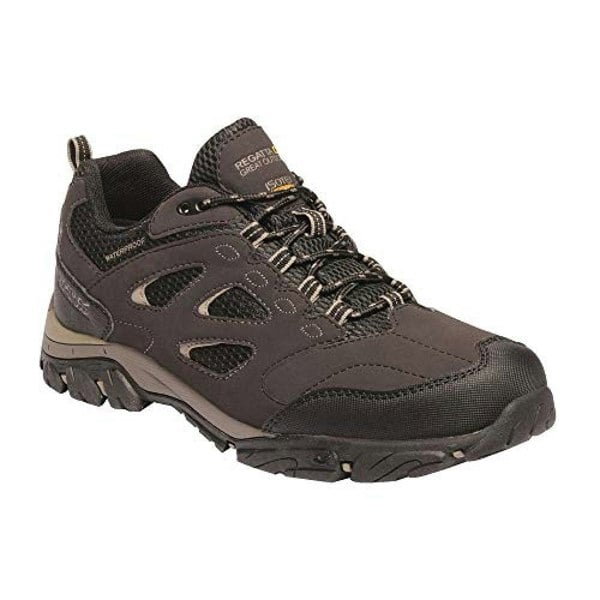 Regatta Mens Holcombe IEP Low Hiking Boots - Peat/Gold Fawn