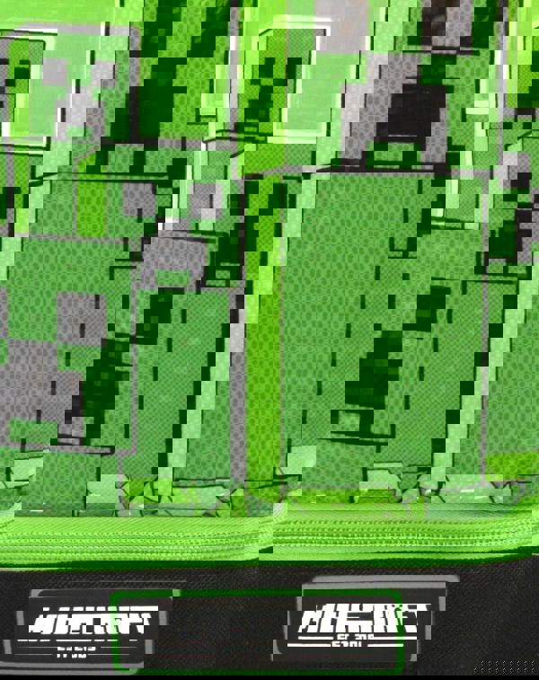 Minecraft Boys Green Creeper Zip Lunch Bag (One Size)