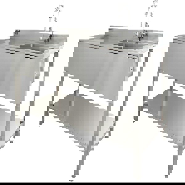 KuKoo Stainless Steel Catering Sink - Left Hand Drainer