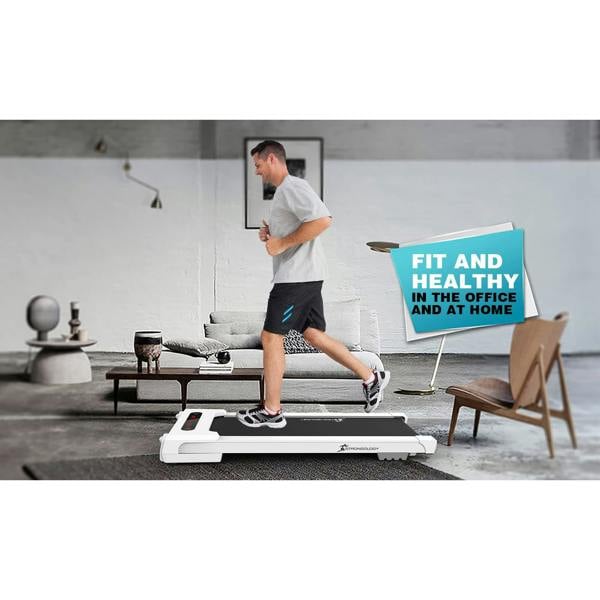 Homeology Home and Office 560W Adjustable Speed Ultra-Flat Ultra-Quiet MOTIONIC Treadmill with LED Display - Fully Assembled