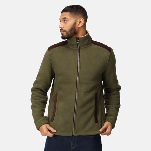 Regatta Mens Faversham Full Zip Fleece Jacket - Dark Khaki