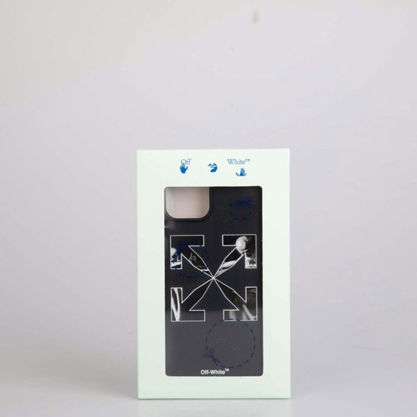 Off White iPhone 12 Pro Max Compatible Caravaggio Arrow Case - Black