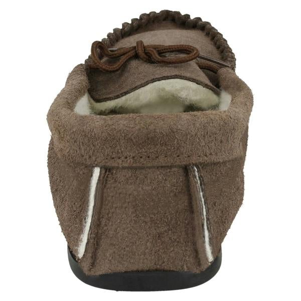 Mens Vamp Slippers Moccasin