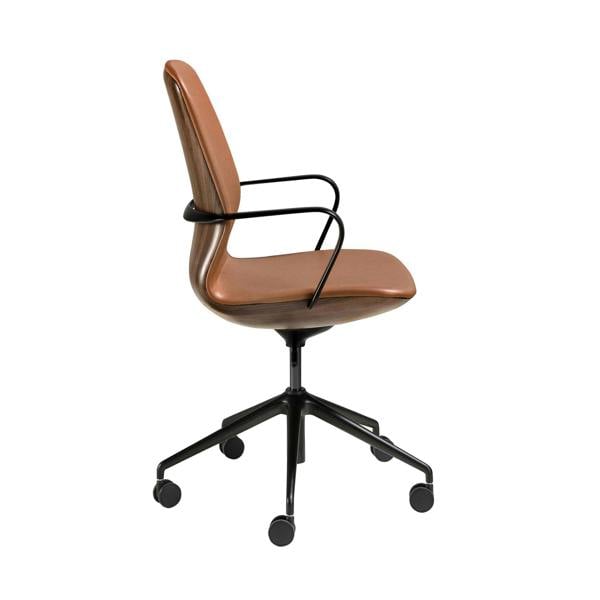 Angel Cerdá Brown leatherette  swivel office chair 4219