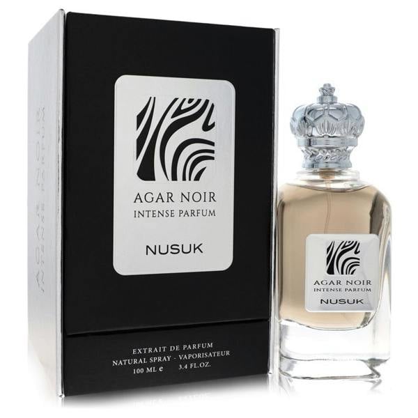 Nusuk Nusuk Agar Noir Intense by Nusuk Extrait De Parfum Spray (Unisex) 3.4 oz for Men 100 ml