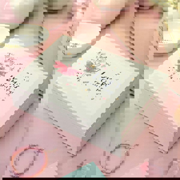 Personalised Memento Company Personalised Princess Ballerina Wooden Jewellery Box