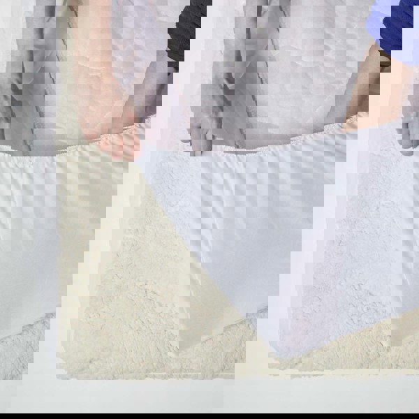 HOMESCAPES Luxury Thick Fleece Mattress Topper